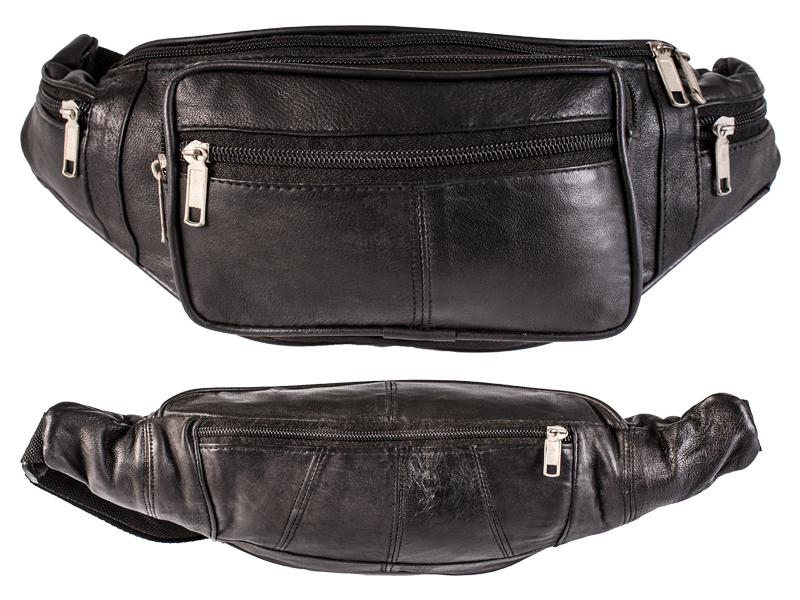 soft leather fanny pack